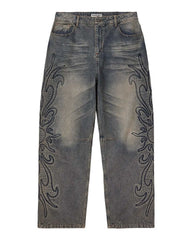 Vale Forever Flare Denim — Light Rinse Grey