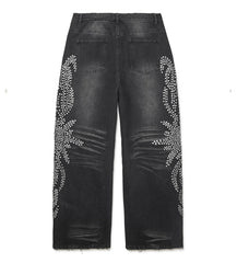 Vale Forever Mono Tsunami Denim Pants — Black