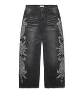 Vale Forever Mono Tsunami Denim Pants — Black