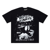 Hellstar Records Graphic Cotton T-Shirt - Black