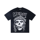 Hellstar Ghost Graphic Washed Short Sleeve T-Shirt