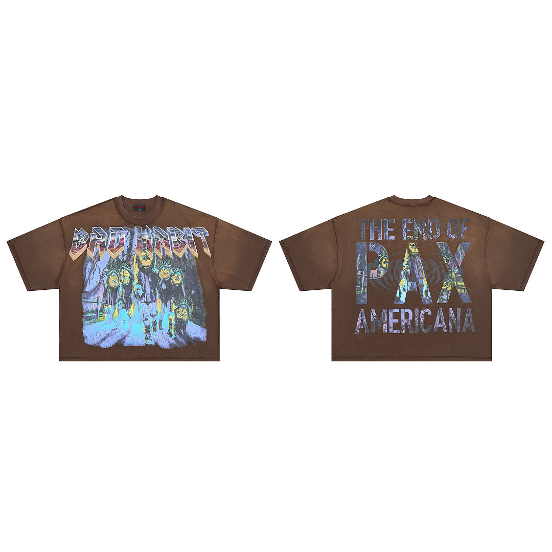 Rare Peace Bad Habit Oversized Graphic Tee