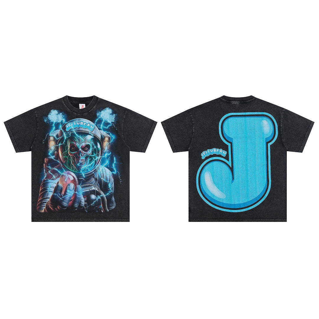 Jellybean Beyond Oversized Graphic Tee — Washed Black