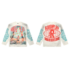 Rough Play Desert Girls Oversized Long Sleeve — Cream