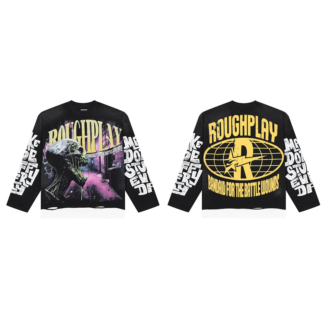 Rough Play Venom Alley Oversized Long Sleeve — Black