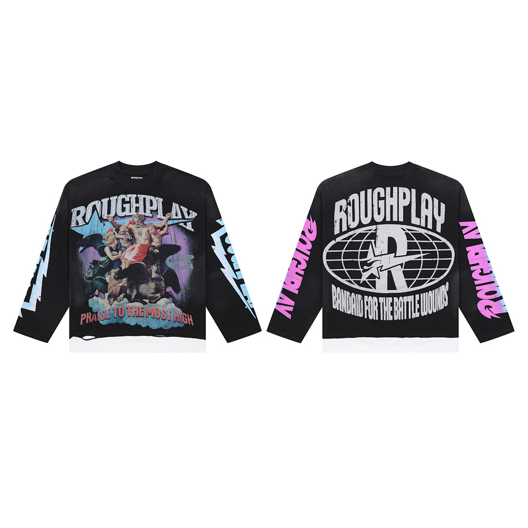 Rough Play Praise to the Most High Oversized Long Sleeve — Black