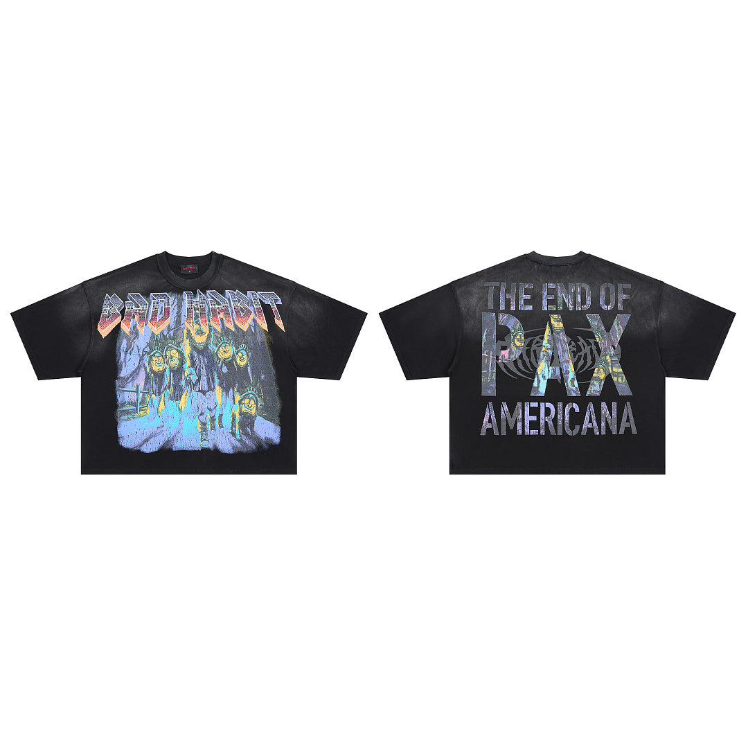 Rare Peace Bad Habit Oversized Graphic Tee