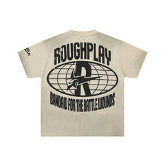 Rough Play Stay Young Wild and Free Oversized Tee — Cream