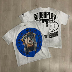 Rough Play Stay Young Wild and Free Oversized Tee — White
