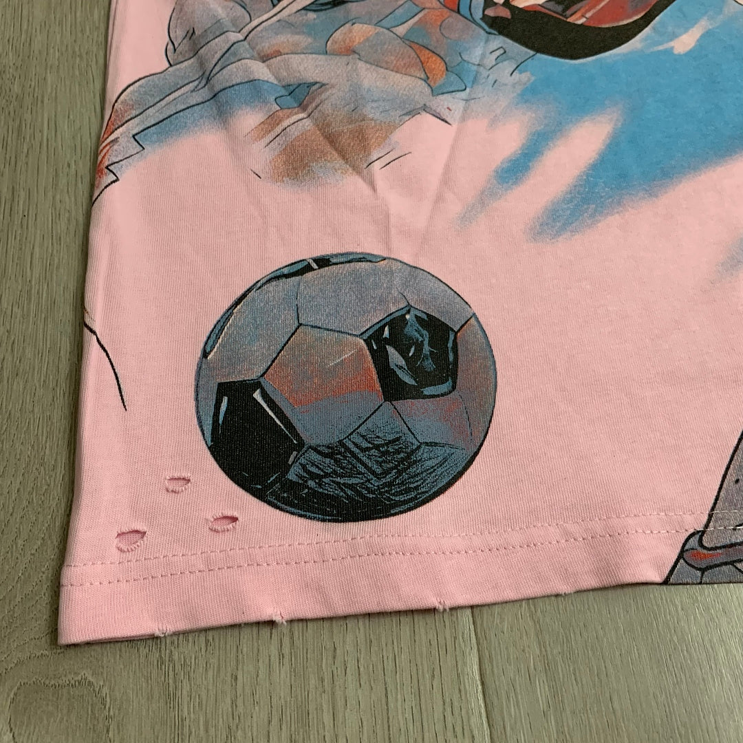 DUAA No.10 Legend Oversized Graphic Tee — Pink