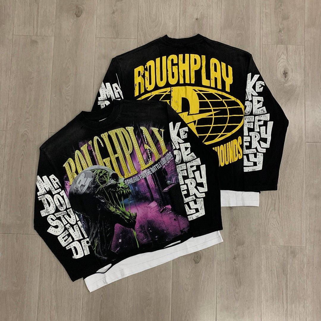Rough Play Venom Alley Oversized Long Sleeve — Black
