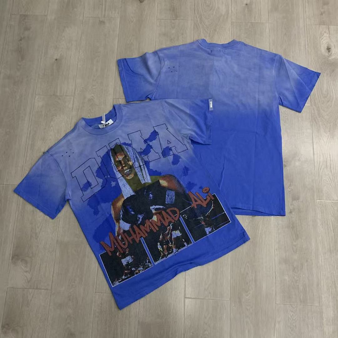 DUAA Muhammad Ali Oversized Graphic Tee — Blue
