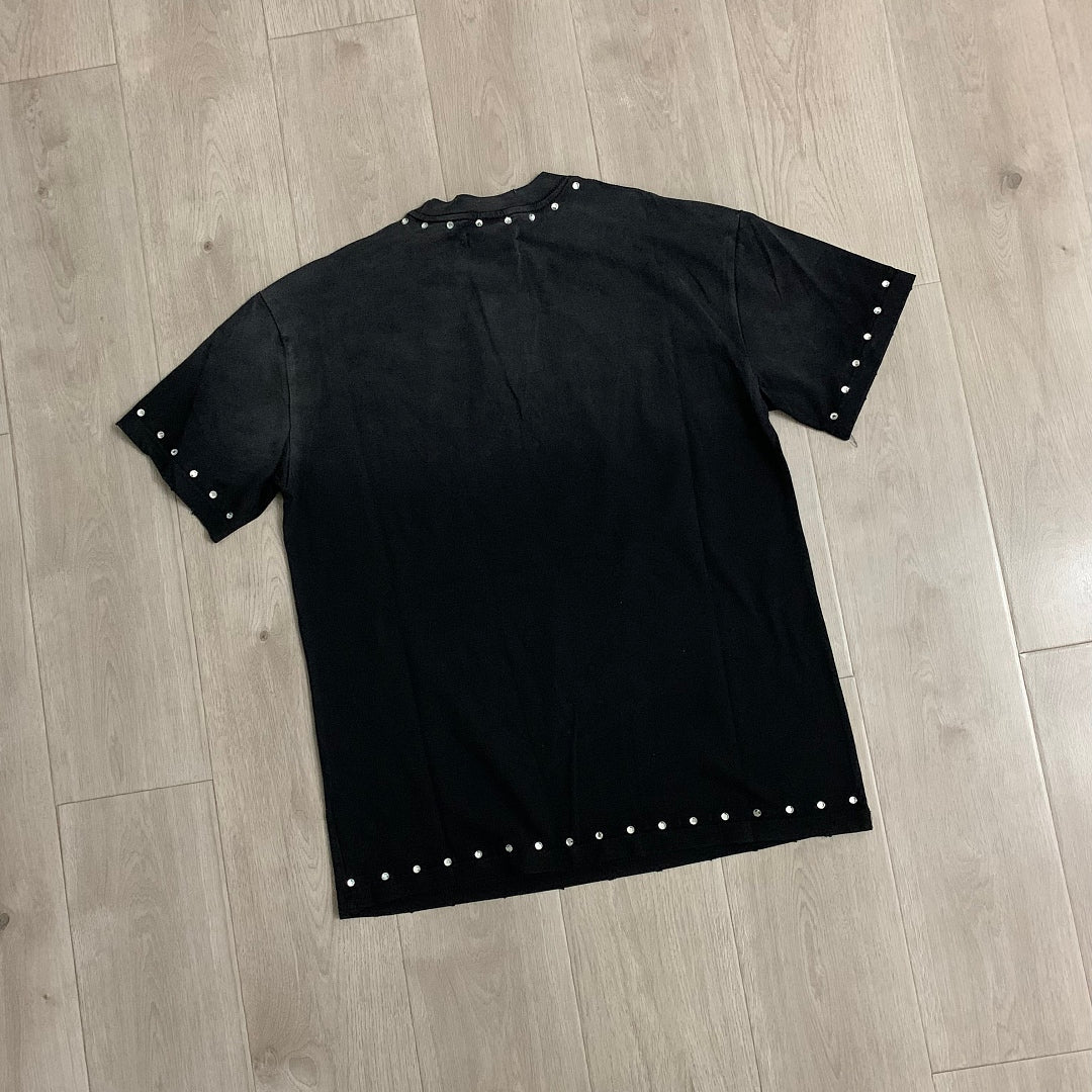 DUAA On the Road Malibu California Oversized Graphic Tee — Black