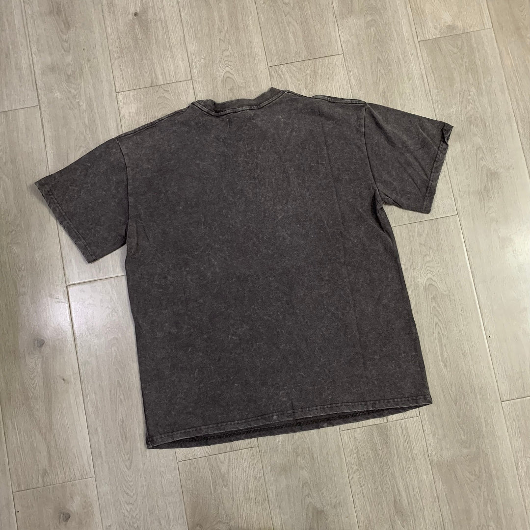 DUAA Money Truck Oversized Graphic Tee — Washed Grey