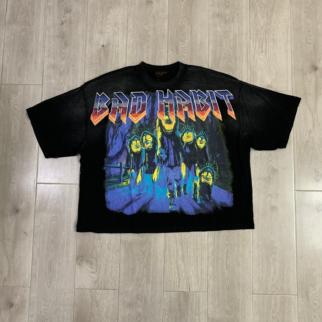 Rare Peace Bad Habit Oversized Graphic Tee