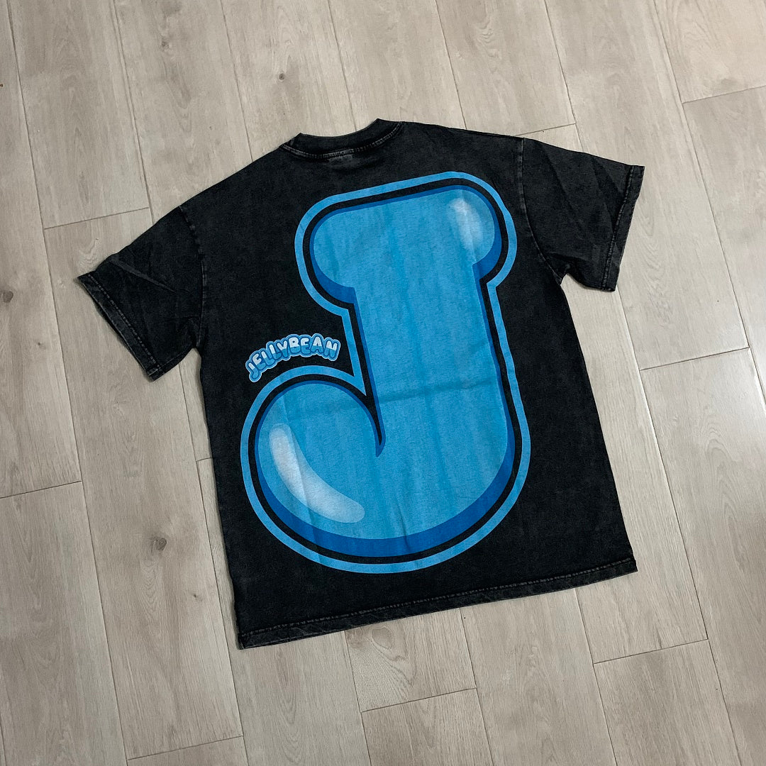 Jellybean Beyond Oversized Graphic Tee — Washed Black