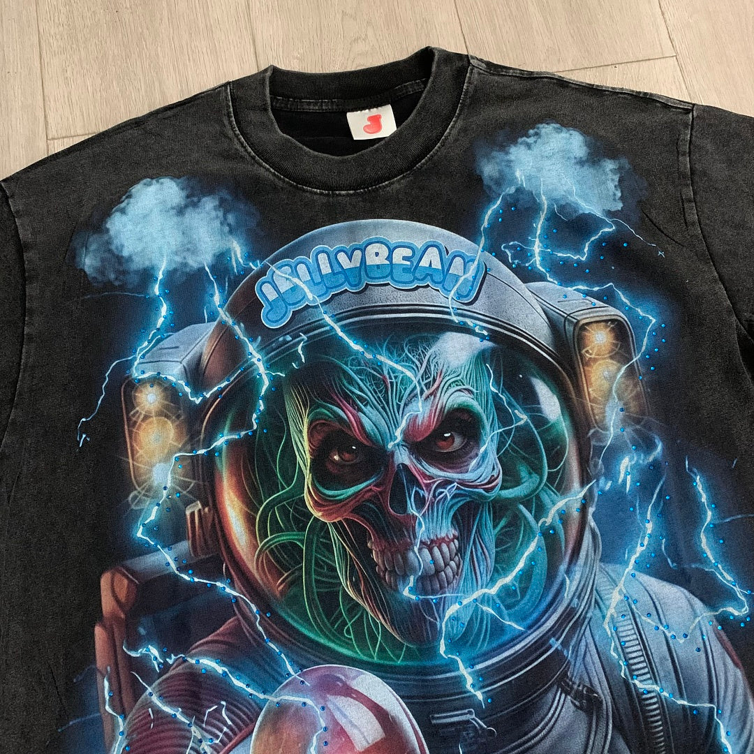 Jellybean Beyond Oversized Graphic Tee — Washed Black