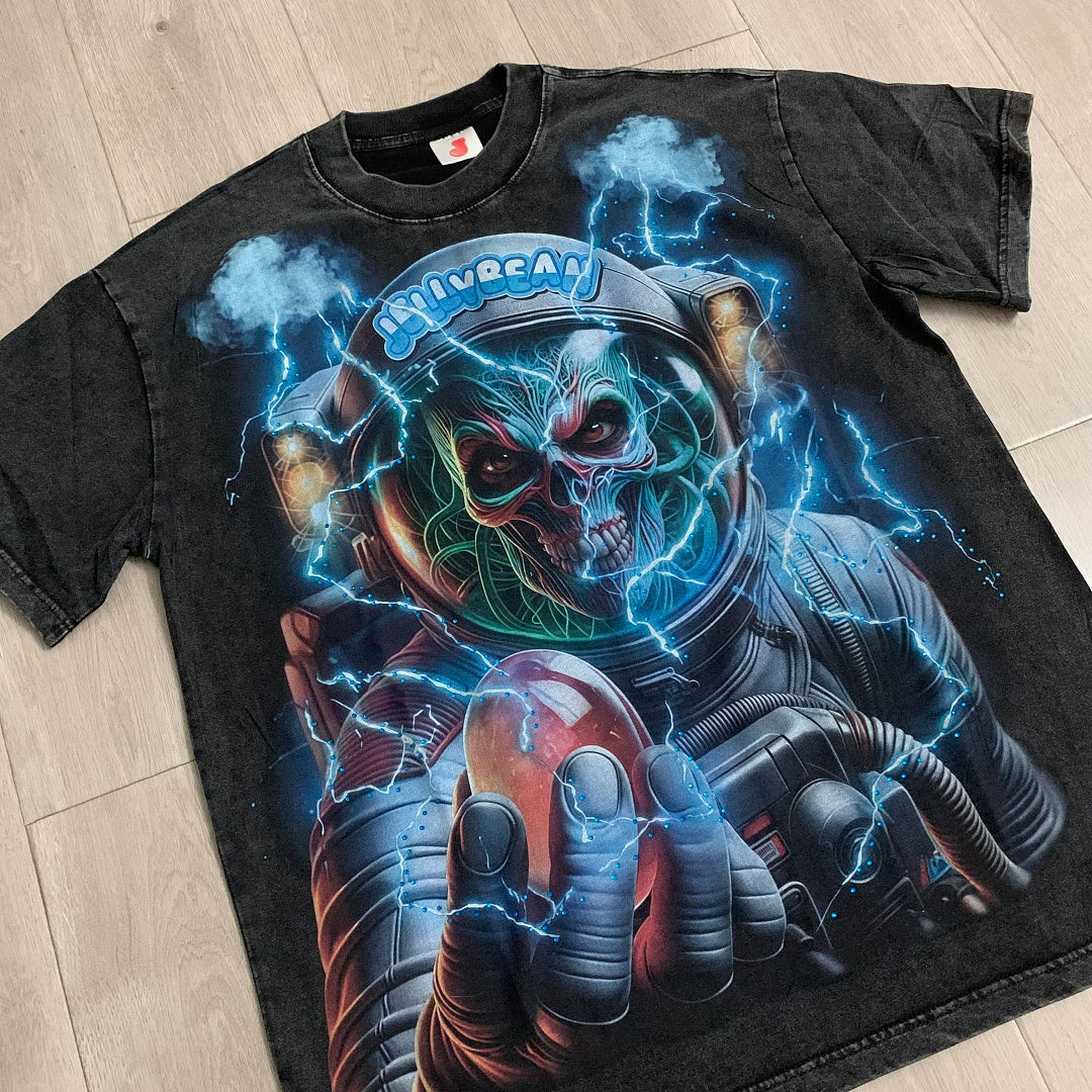 Jellybean Beyond Oversized Graphic Tee — Washed Black