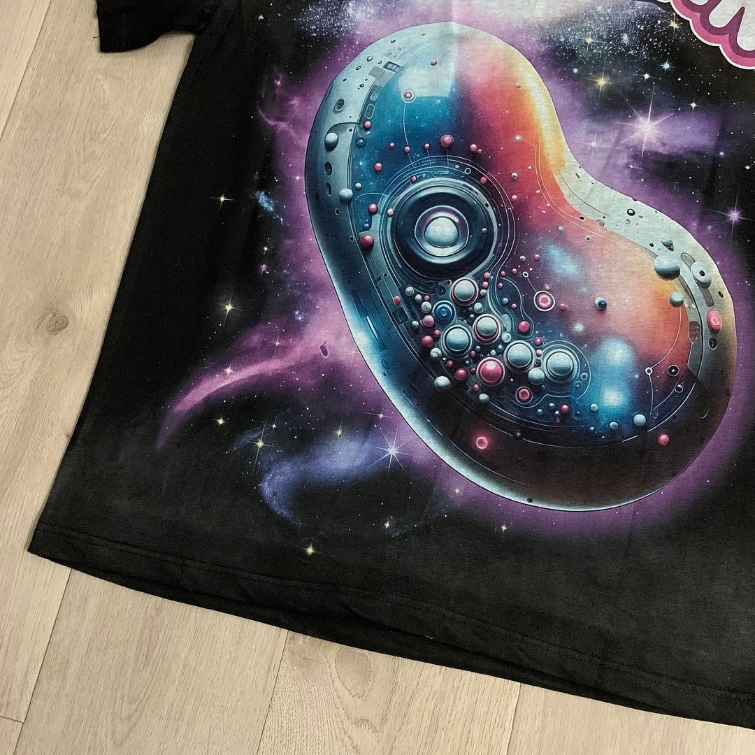 Jellybean VR Vision Oversized Graphic Tee — Washed Black