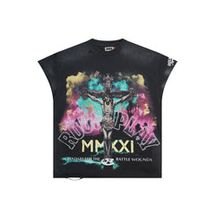 Rough Play MMXXI Oversized Graphic Tee — Black