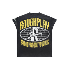 Rough Play MMXXI Oversized Graphic Tee — Black
