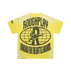 Rough Play Night Creature Oversized Graphic Tee — Yellow