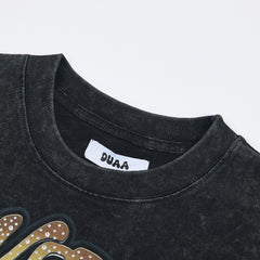 DUAA Forever Champions 1993 Oversized Graphic Tee — Washed Black