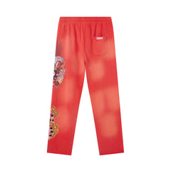 DUAA Forever Dream Graphic Sweatpants — Red