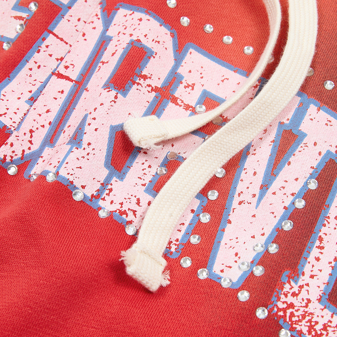 DUAA Forever Dream Graphic Sweatpants — Red