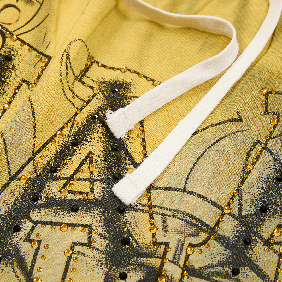 DUAA California 1993 Tattoo Graphic Sweatpants — Washed Yellow