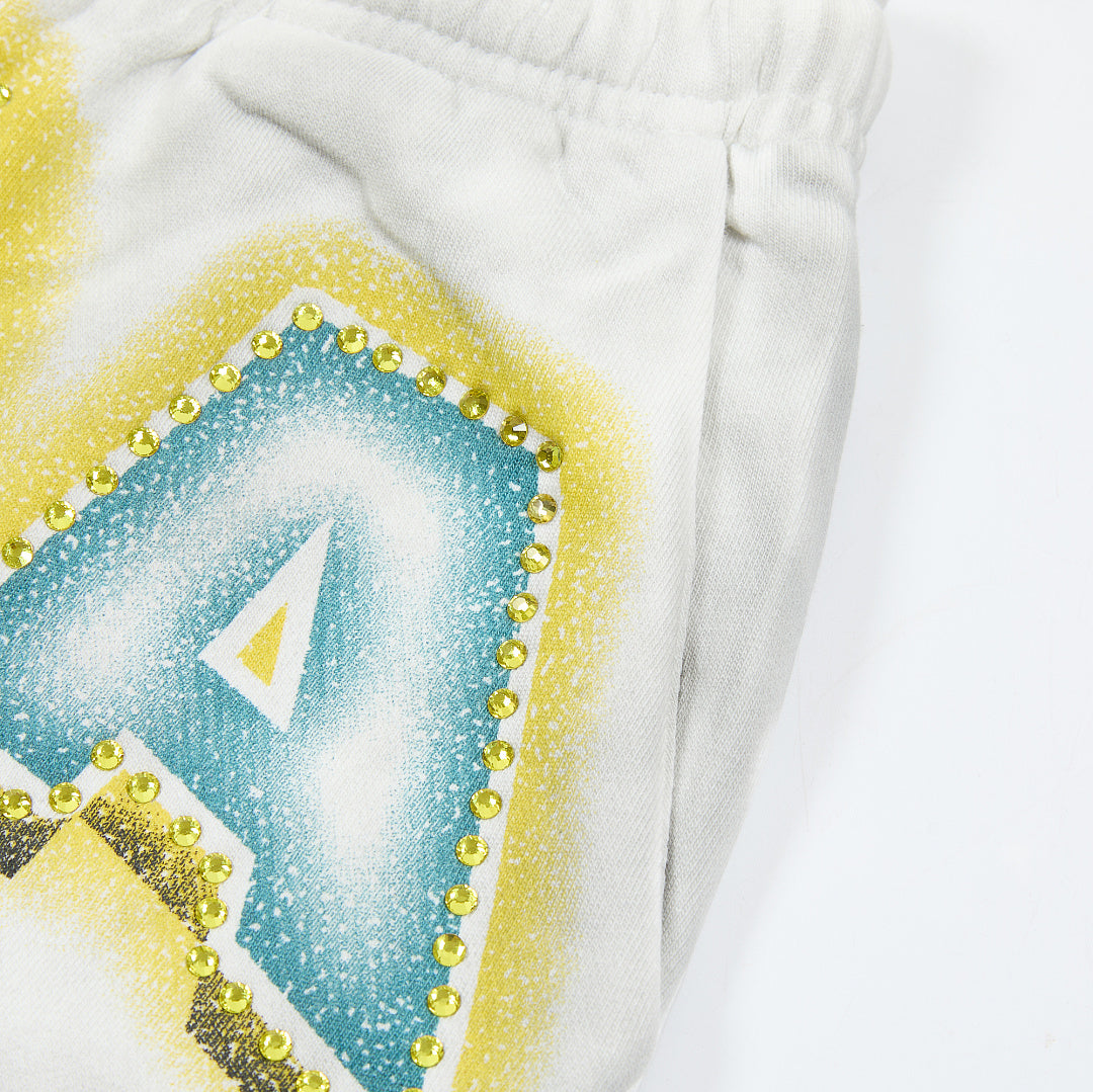 DUAA Sunkiss 1993 Graphic Sweatpants — Washed White