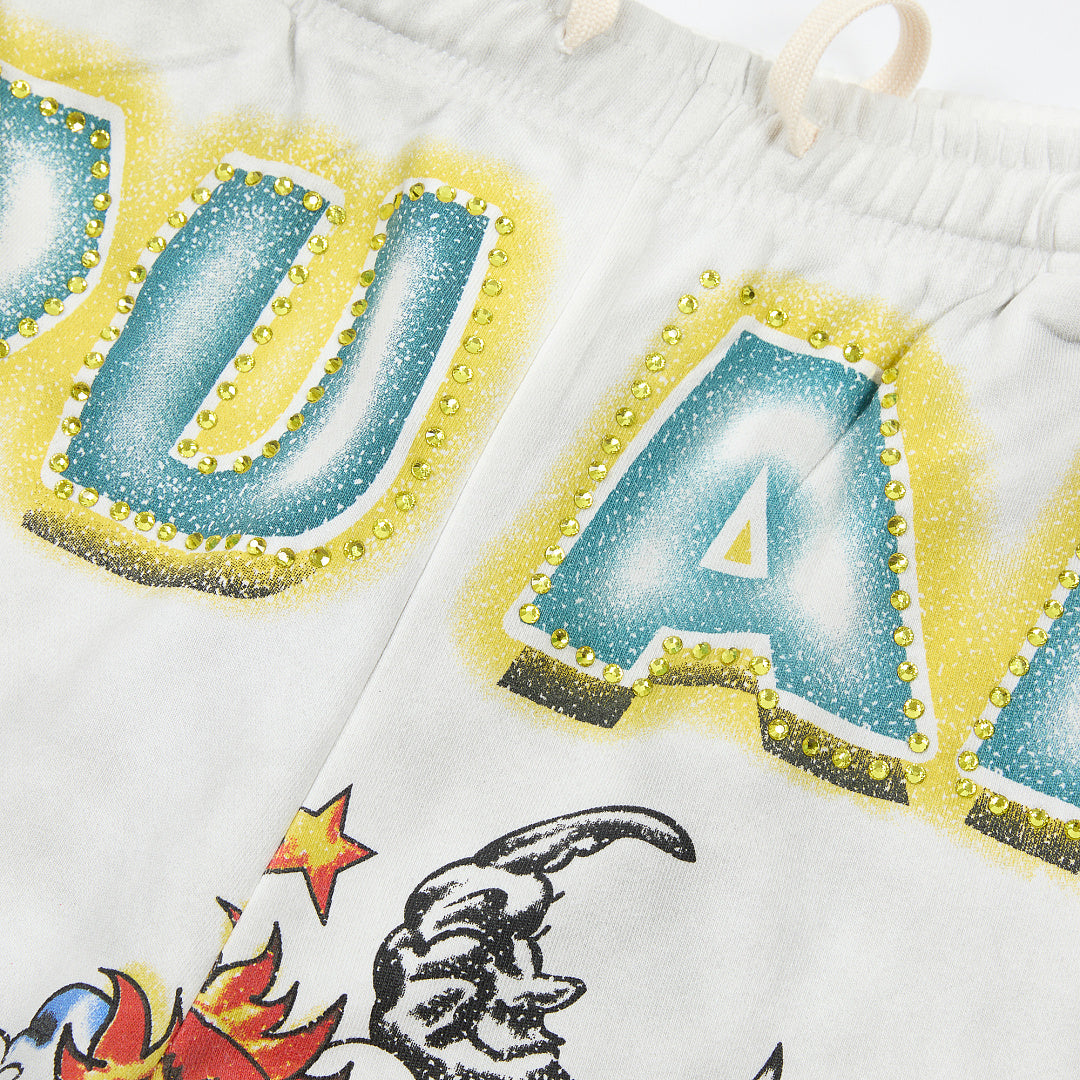 DUAA Sunkiss 1993 Graphic Sweatpants — Washed White