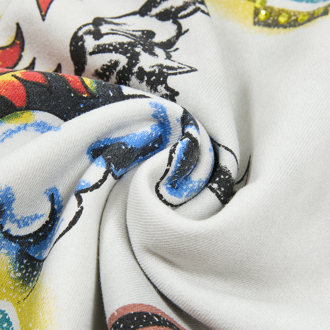 DUAA Sunkiss 1993 Graphic Sweatpants — Washed White
