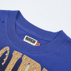 Rough Play Bandaid for the Battle Wounds Oversized Graphic Tee — Royal Blue