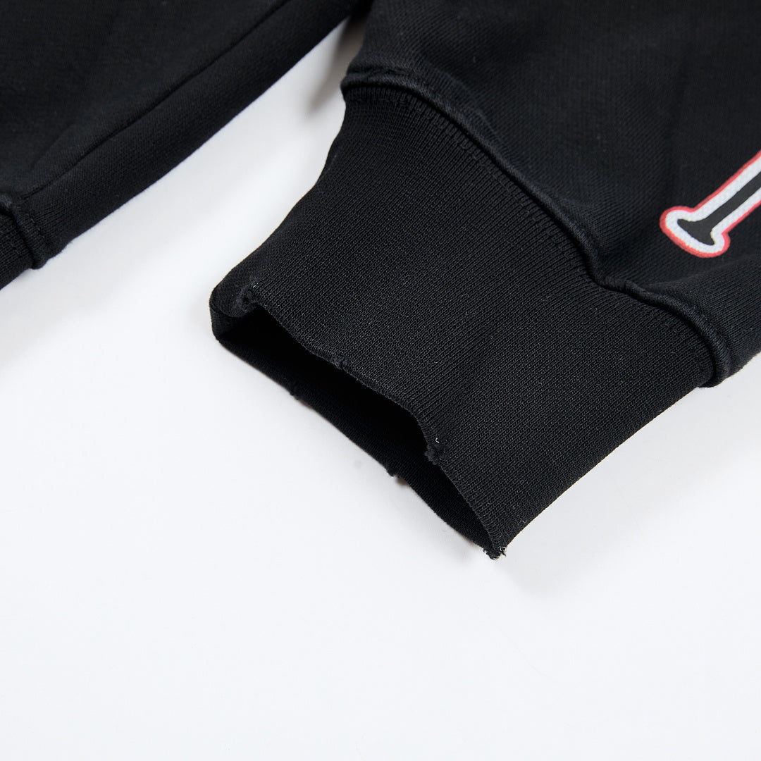 DUAA Silent Venom Oversized Zip Hoodie — Black