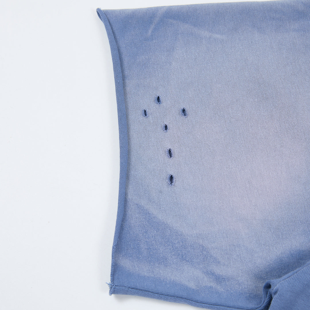 Rough Play Bandaid for the Battle Wounds Oversized Graphic Tee — Washed Blue