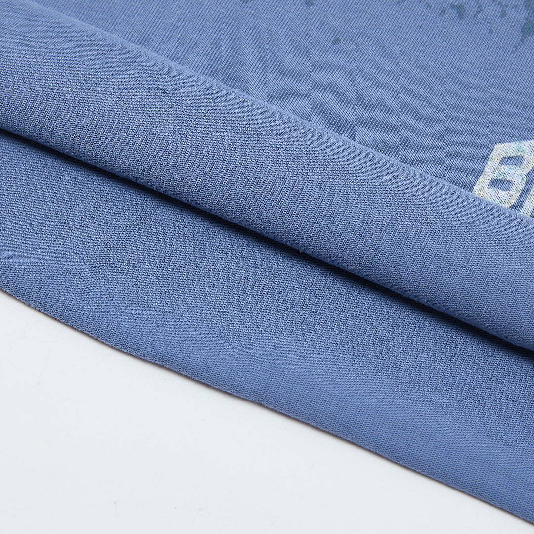 Rough Play Bandaid for the Battle Wounds Oversized Graphic Tee — Washed Blue