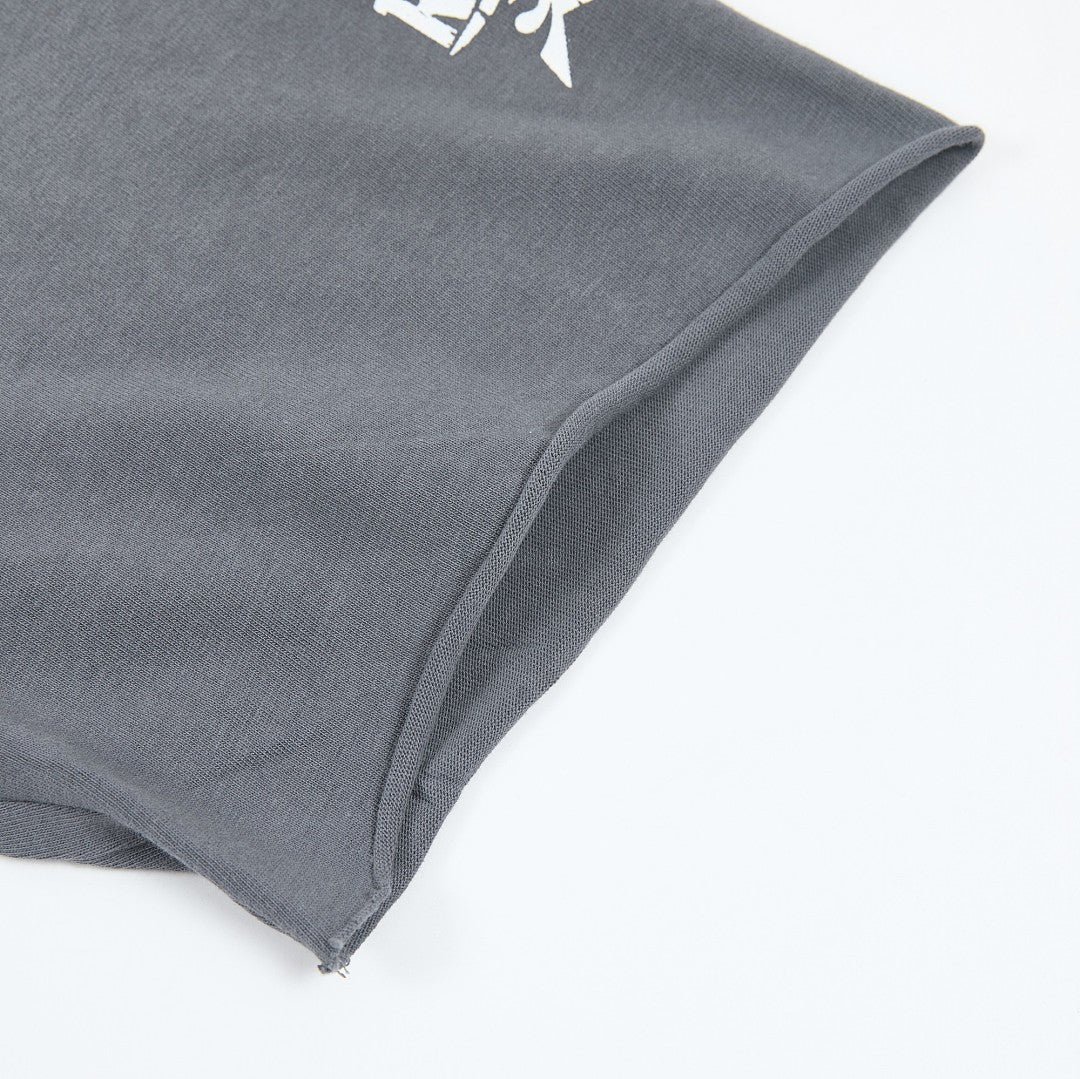 Rough Play Aura Sold Separately Oversized Graphic Tee — Washed Grey