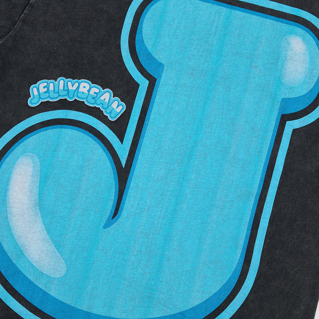 Jellybean Beyond Oversized Graphic Tee — Washed Black