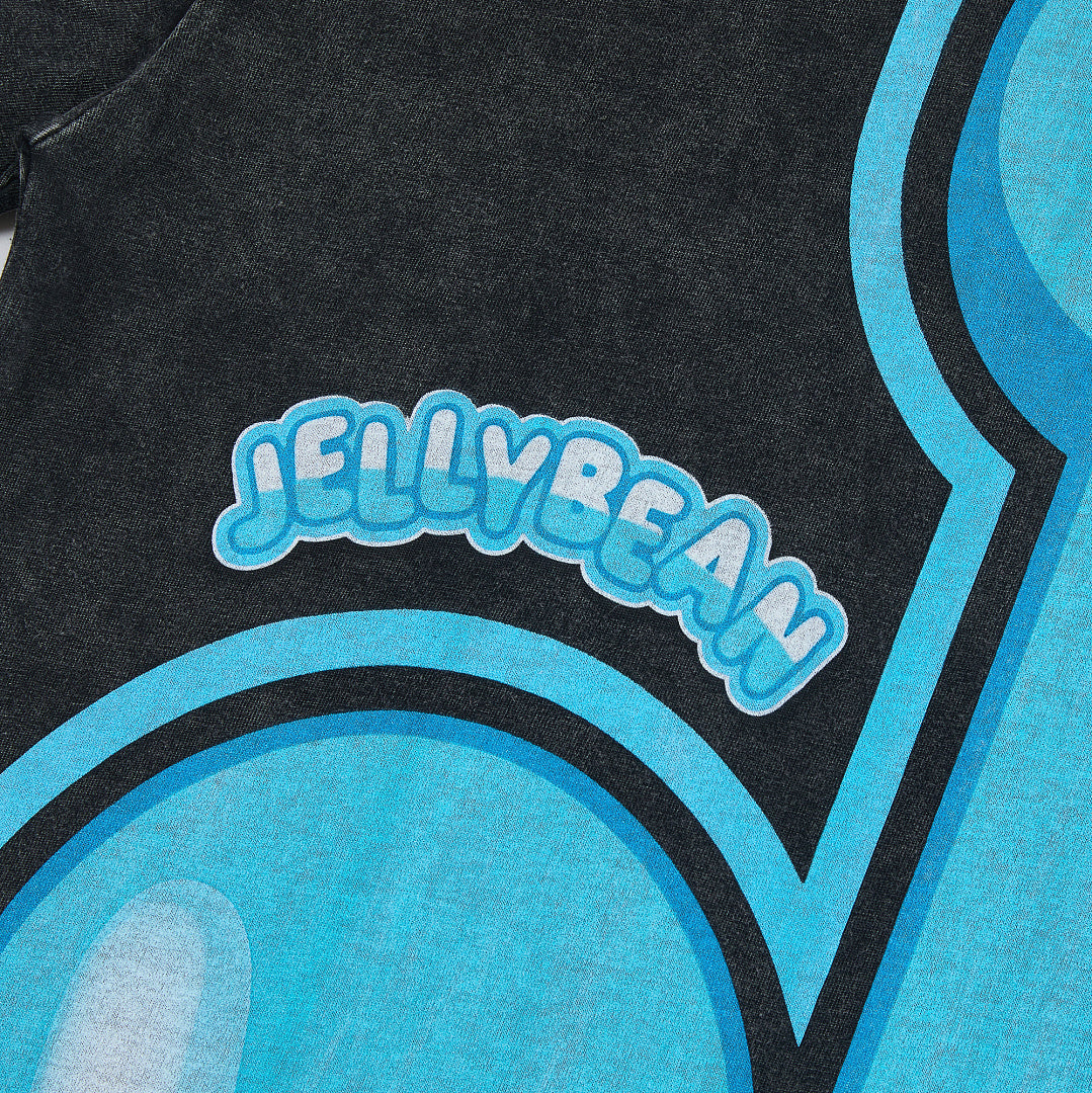 Jellybean Beyond Oversized Graphic Tee — Washed Black