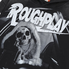 Rough Play Skull DJ Oversized Hoodie — Black