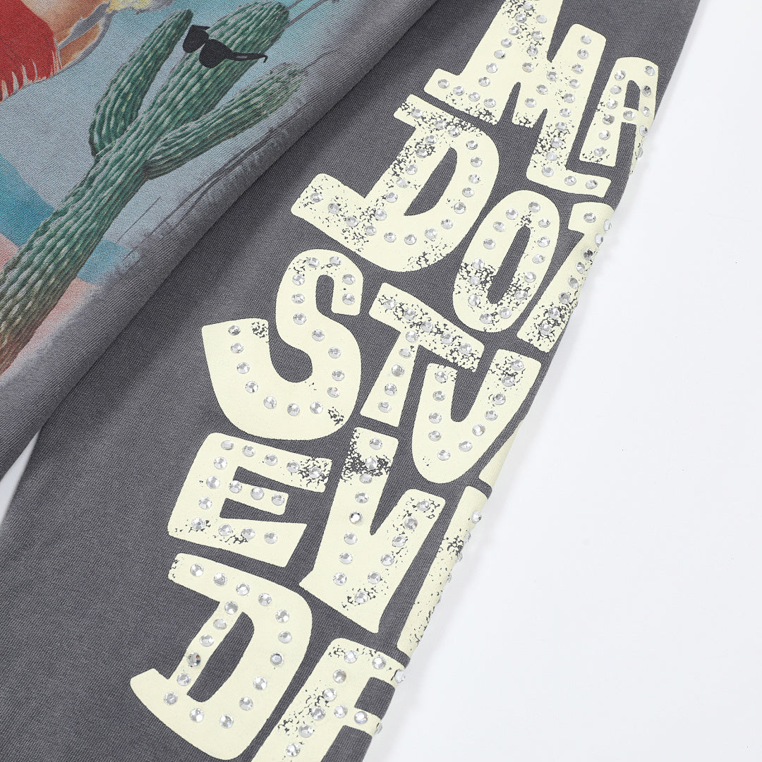 Rough Play Desert Girls Oversized Long Sleeve — Grey