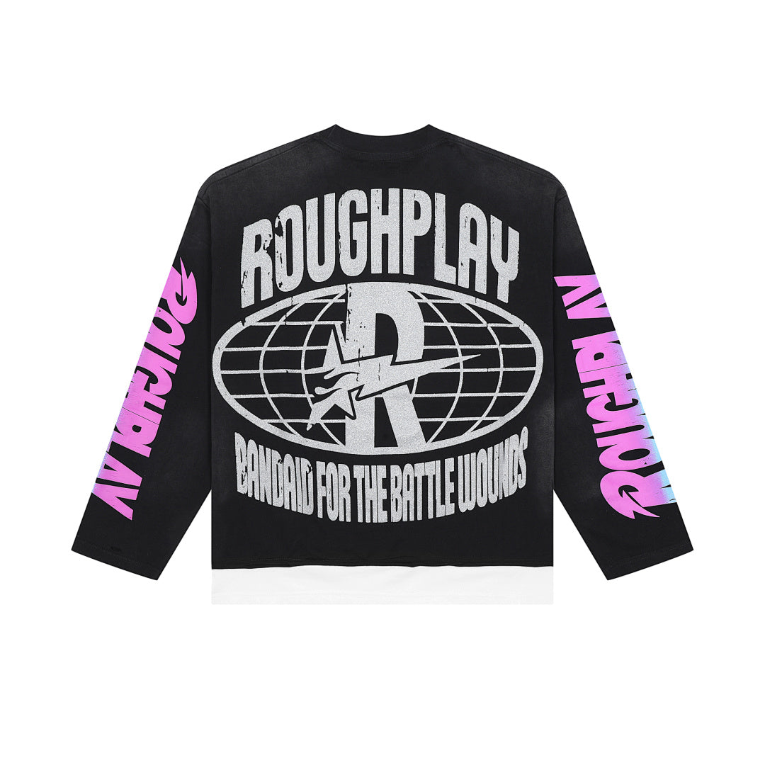 Rough Play Praise to the Most High Oversized Long Sleeve — Black