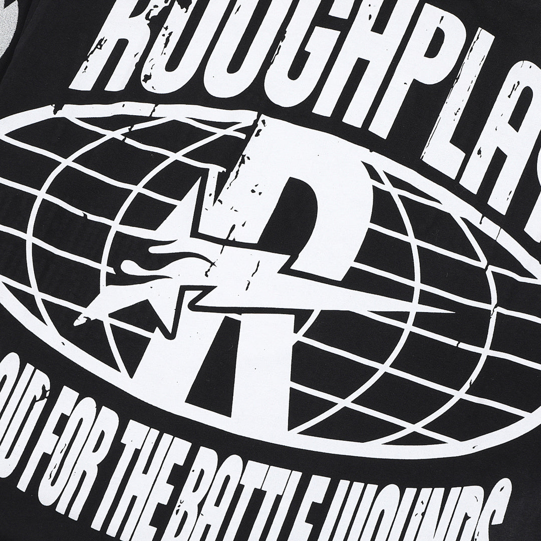 Rough Play Skeleton Brain Oversized Long Sleeve — Black