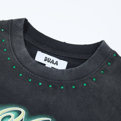 DUAA Pegasus Oversized Long Sleeve Tee — Black