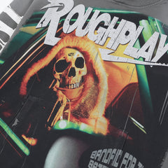 Rough Play Skull DJ Oversized Hoodie — Grey