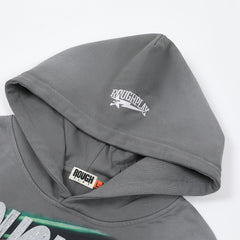 Rough Play Skull DJ Oversized Hoodie — Grey