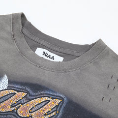 DUAA Wear World Cup 1993 Oversized Graphic Tee — Washed Grey
