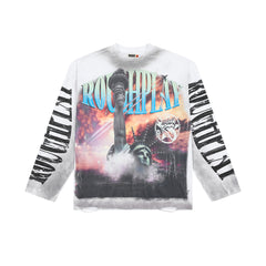 Rough Play Liberty Apocalypse Oversized Long Sleeve Tee — White