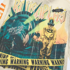 Rough Play Bandaid For The Battle Wounds Oversized Long Sleeve Tee — Cream